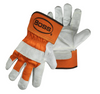PIP Boss 1JL2393 Orange Medium Leather Work Gloves - Wing Thumb