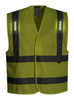 Portwest L470YER Vega High Visibility Class 2 LED Vest