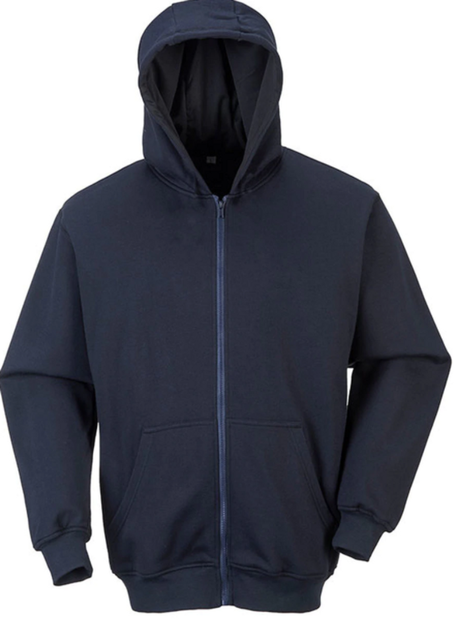 Portwest® Bizflame™ Navy FR Zipper Front Hooded Sweatshirt