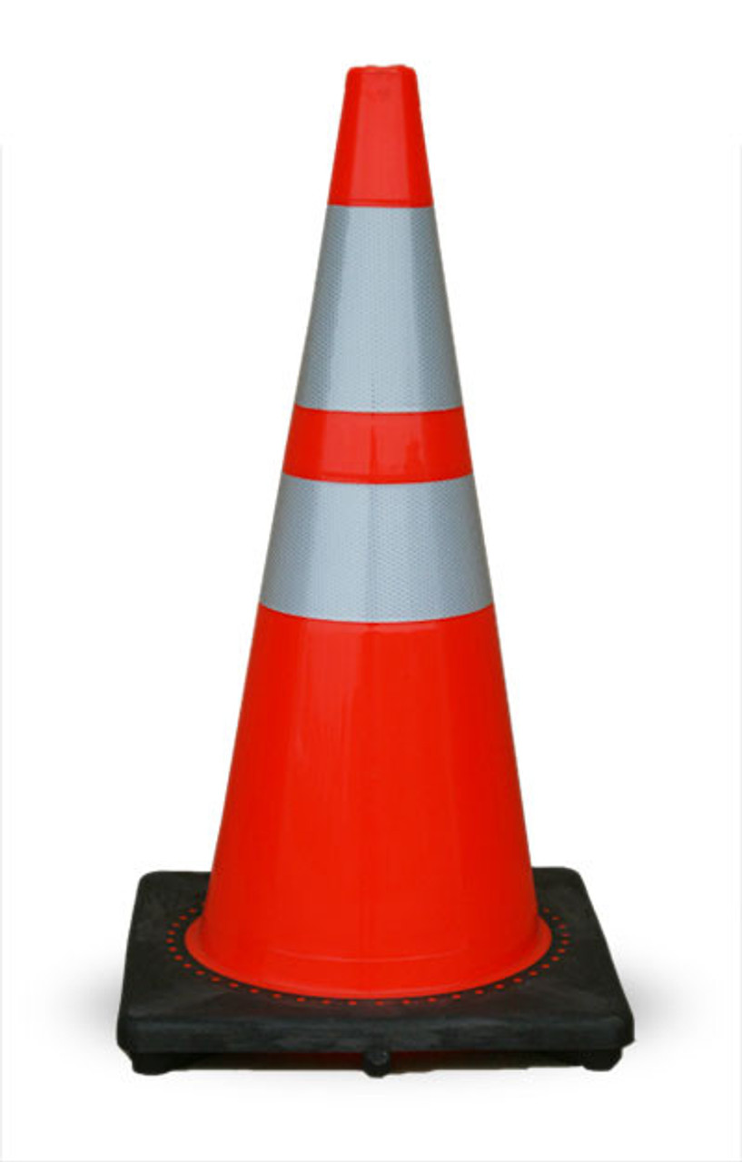 Pallet of 28" Traffic Cones w/ 6" & 4" 3M Reflective Collar (200 CONES)-FREE SHIPPING