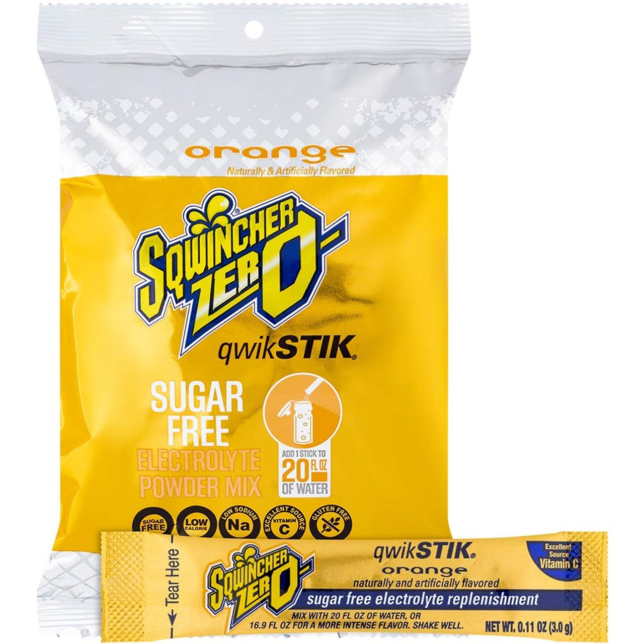 ゼロシュガー Qwik Stik® ZERO - Sugar Free Hydration Powder Packets