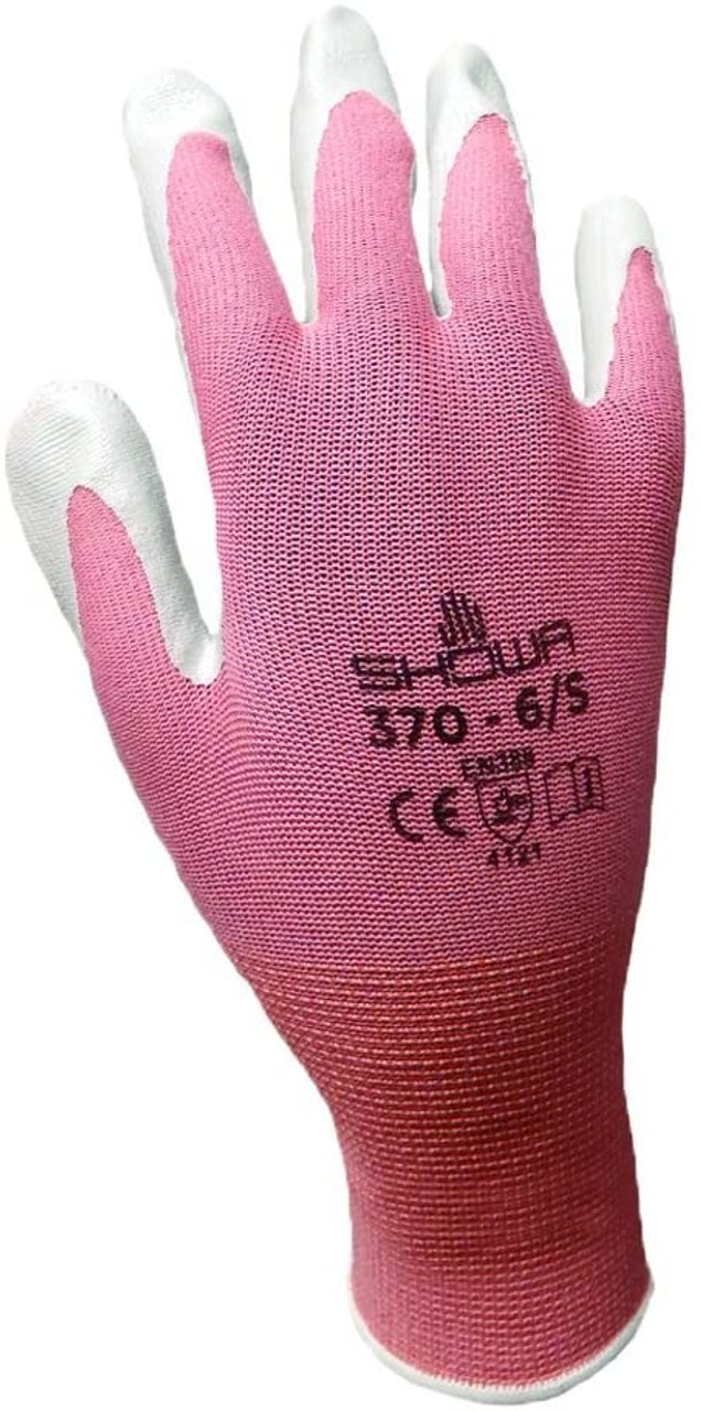 Showa® Atlas® 370 Flat Nitrile Coated Gloves - Large S-19891-L - Uline
