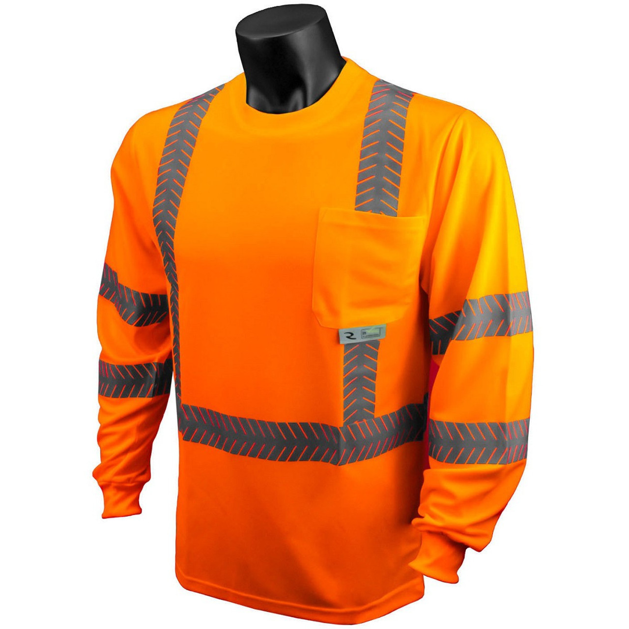 Radians ST24-3 Type R Class 3 Mesh Safety Shirt with UV Protection - Orange - FRONT