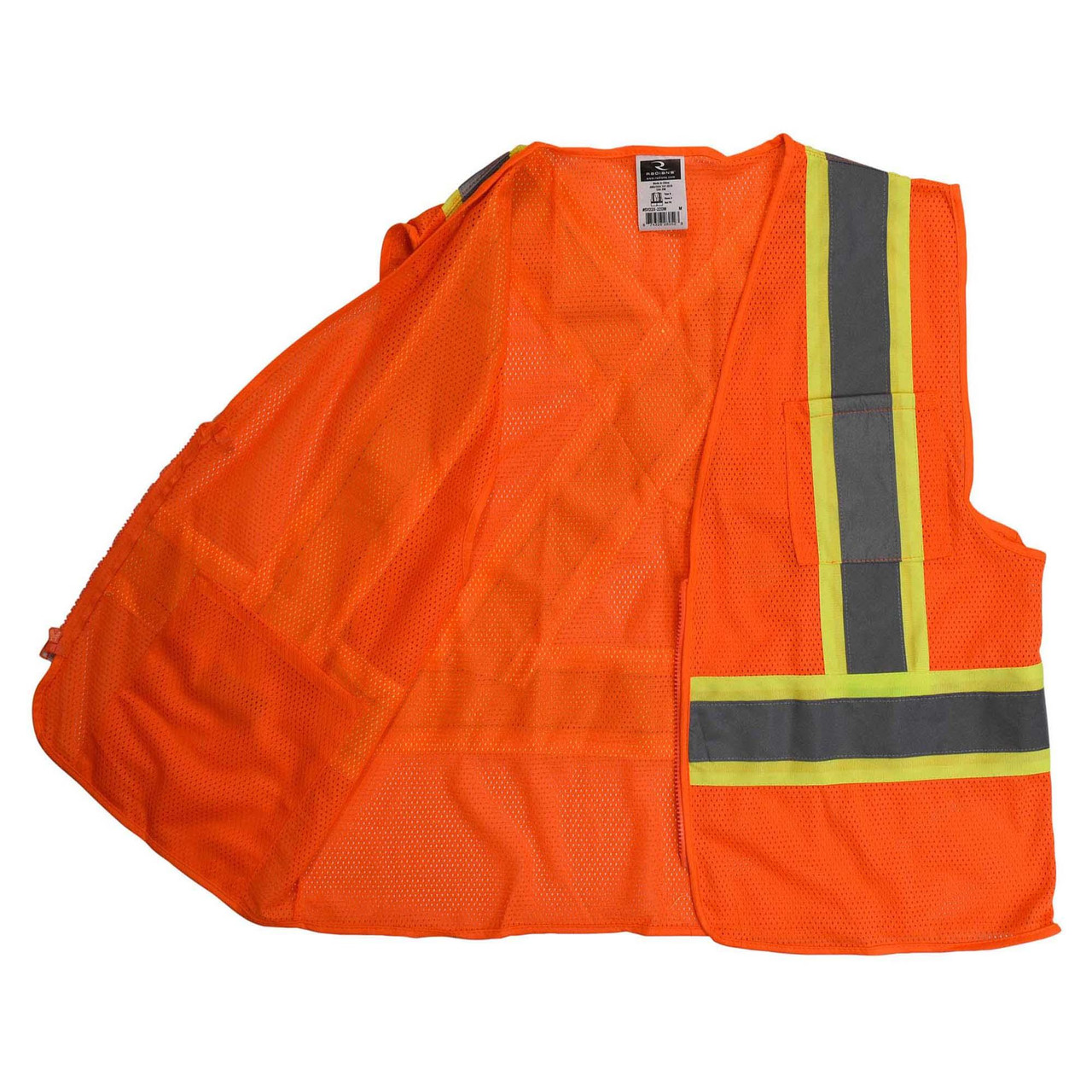 Radians SV22X-2ZOM Type R Class 2 Mesh Two-Tone X-Back Safety Vest - Orange