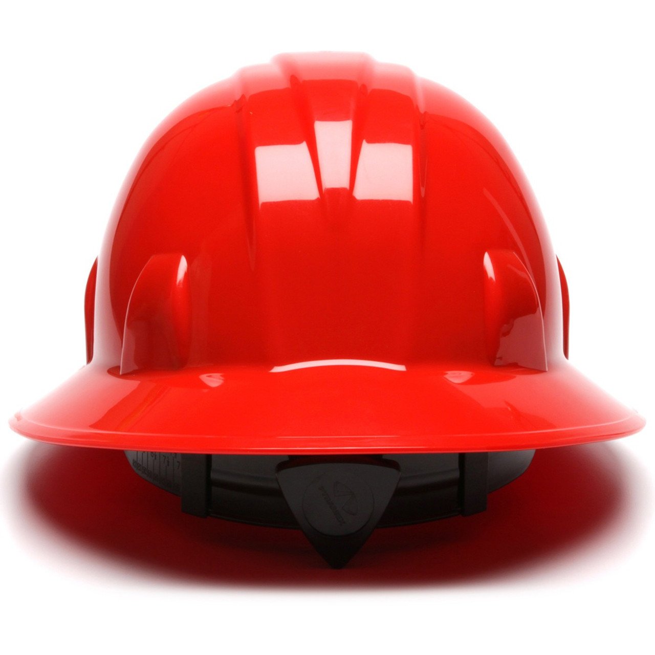 Pyramex HP24120 SL Series Full Brim Hard Hat - 4-Point Ratchet Suspension - Red