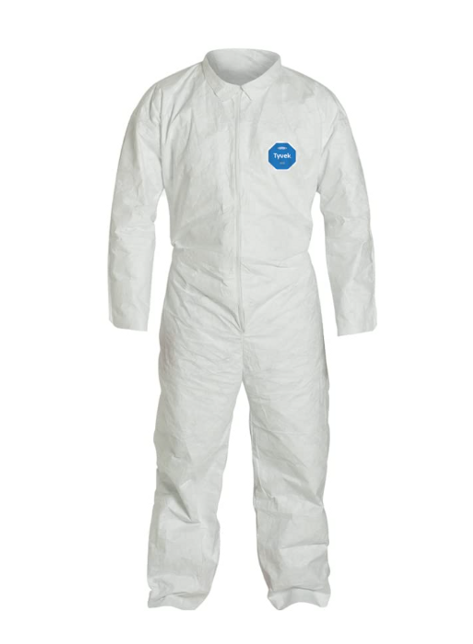DuPont™ Tyvek® 400 TY120SWH Disposable Protective Coverall, White (Sold by case only)