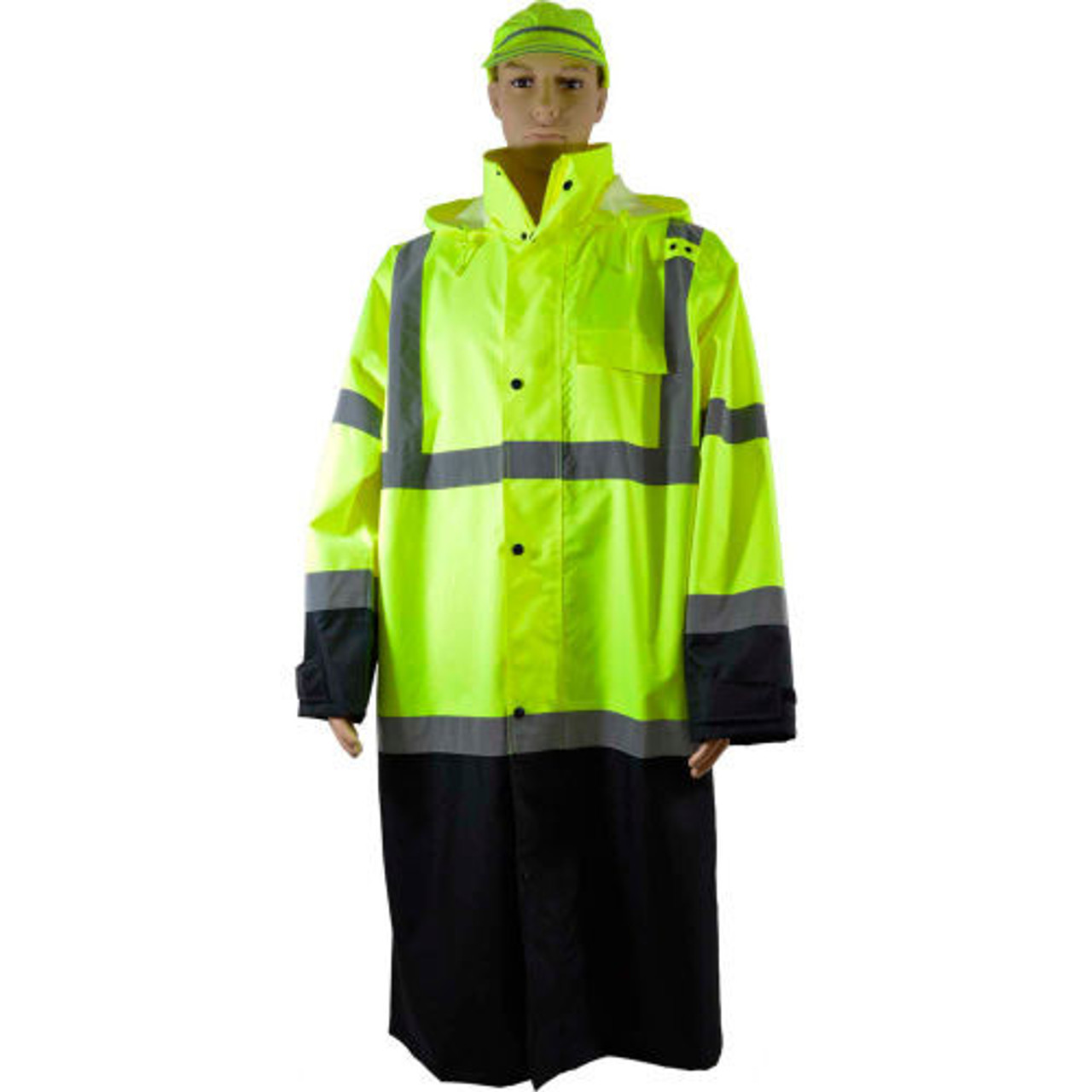 Petra Roc 48" Two-Tone Waterproof Rain Coat — front view