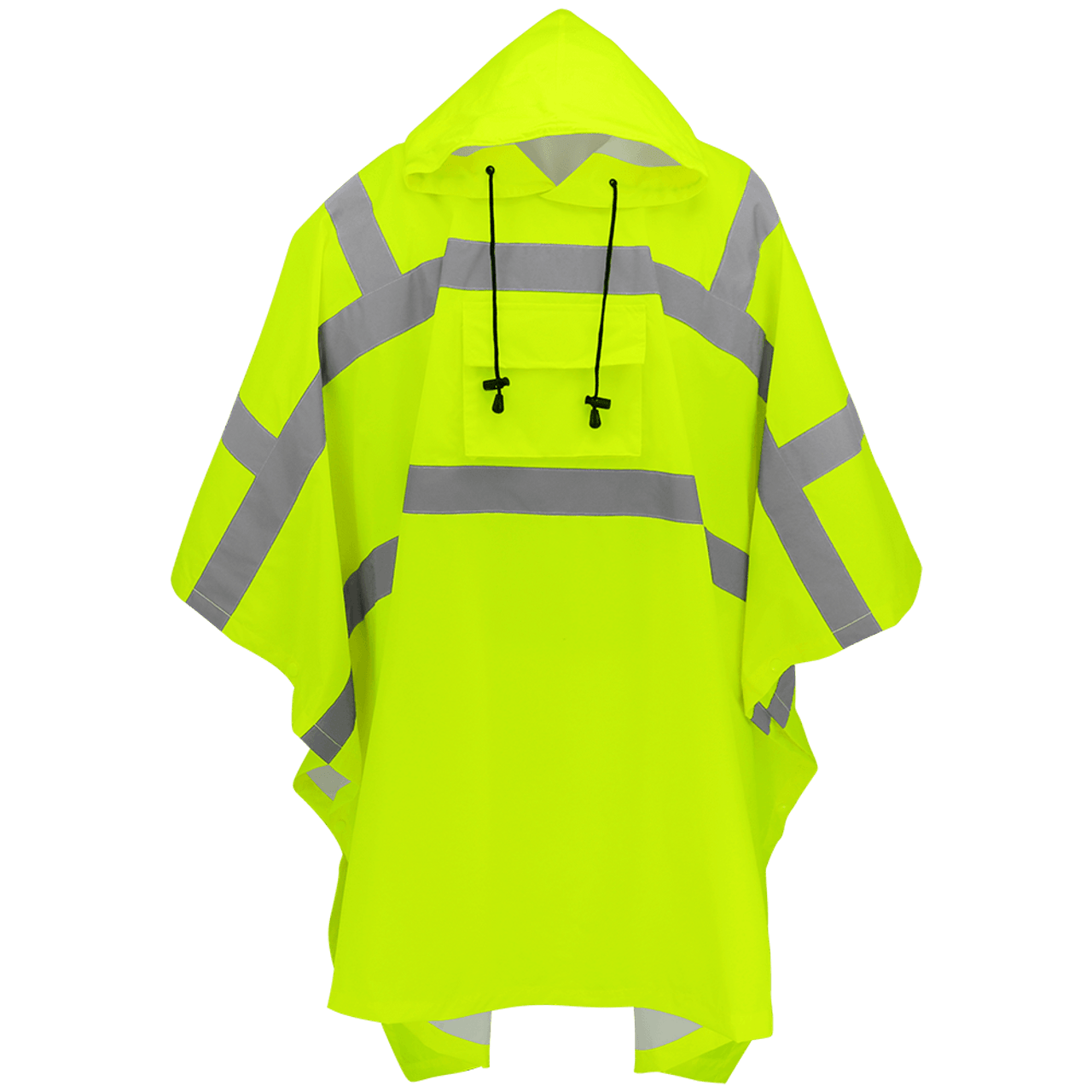 Global Glove® FrogWear® GLO-850 Class 3 High Visibility Yellow Polyester Rain Poncho