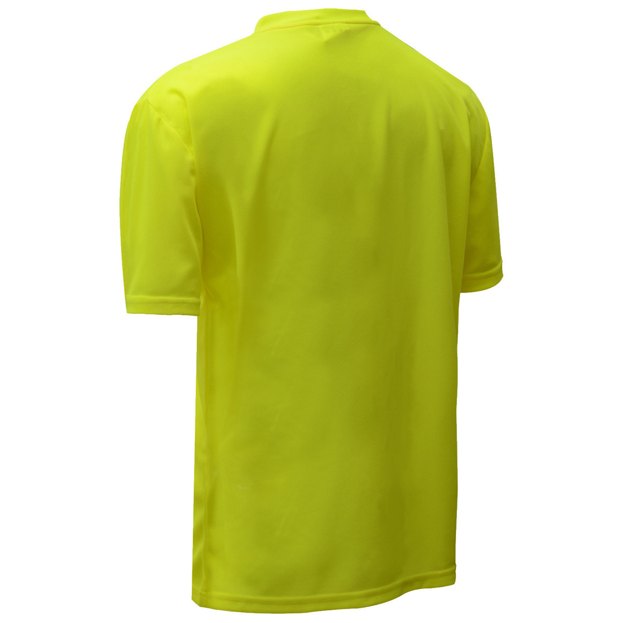GSS Safety 5501 (MEN'S TALL)Moisture Wicking Safety Shirt - Yellow/Lime