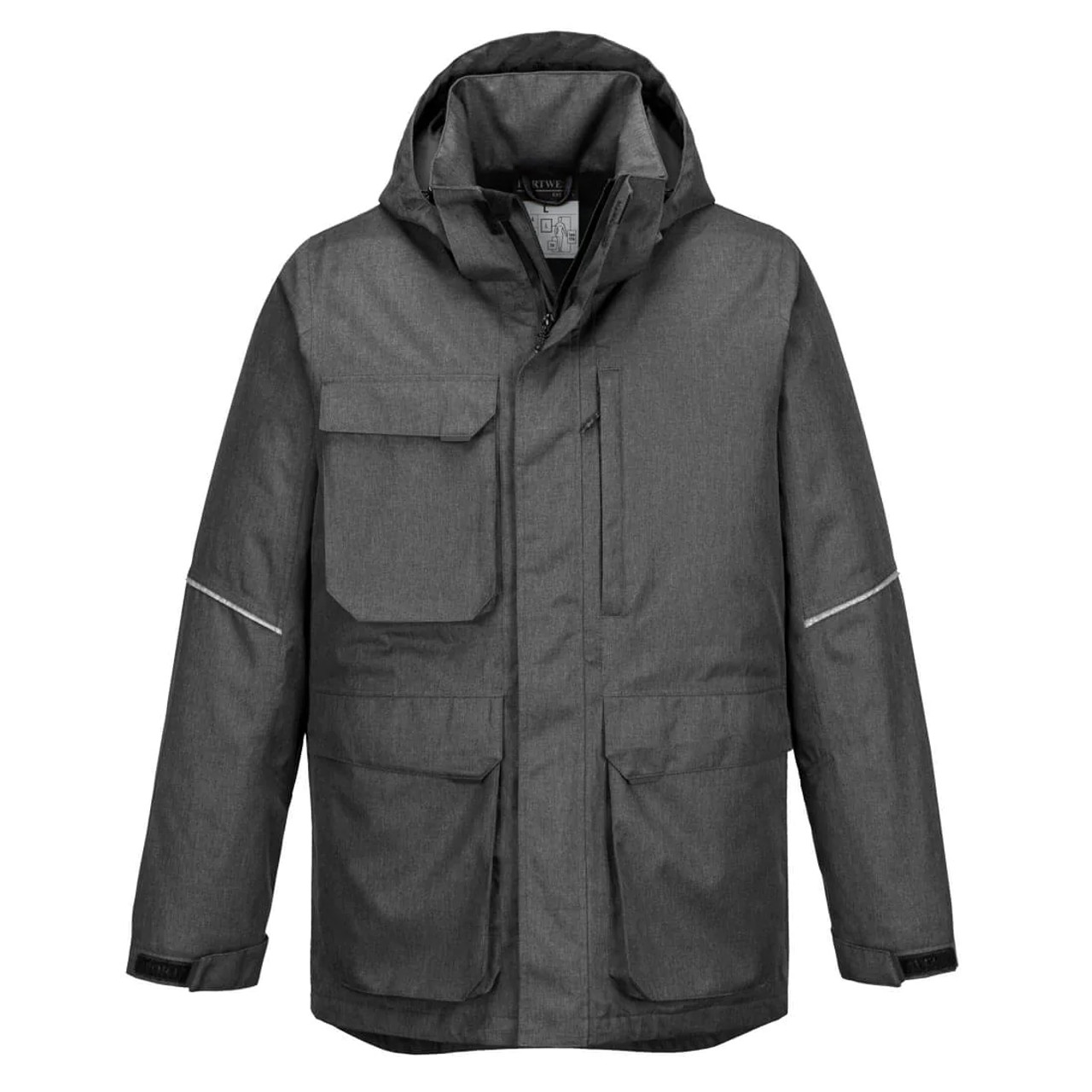 Portwest KX360BGMR Gray Marl  Insulated Parka