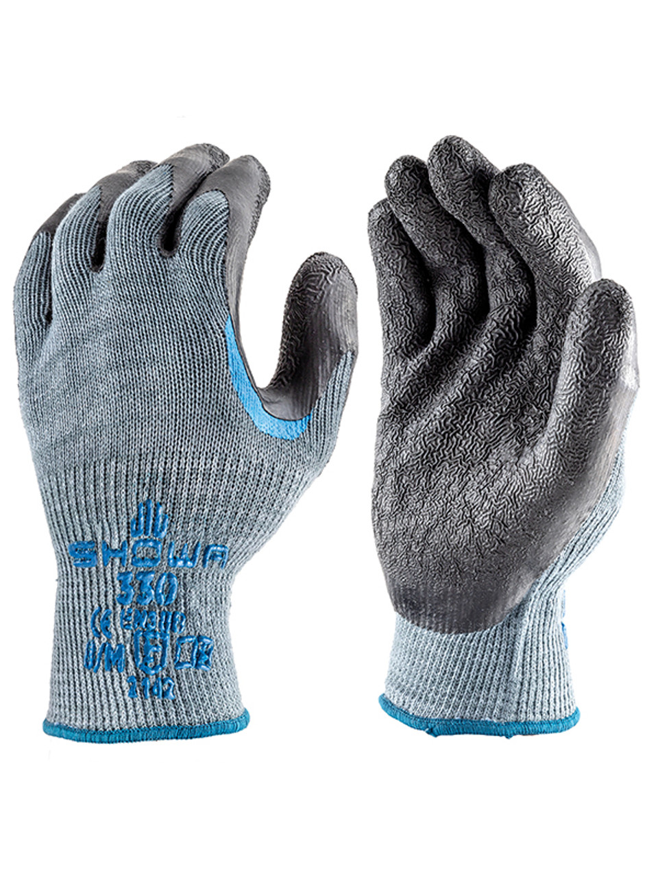 SHOWA® ATLAS®  330 Palm Coating Natural Rubber Glove