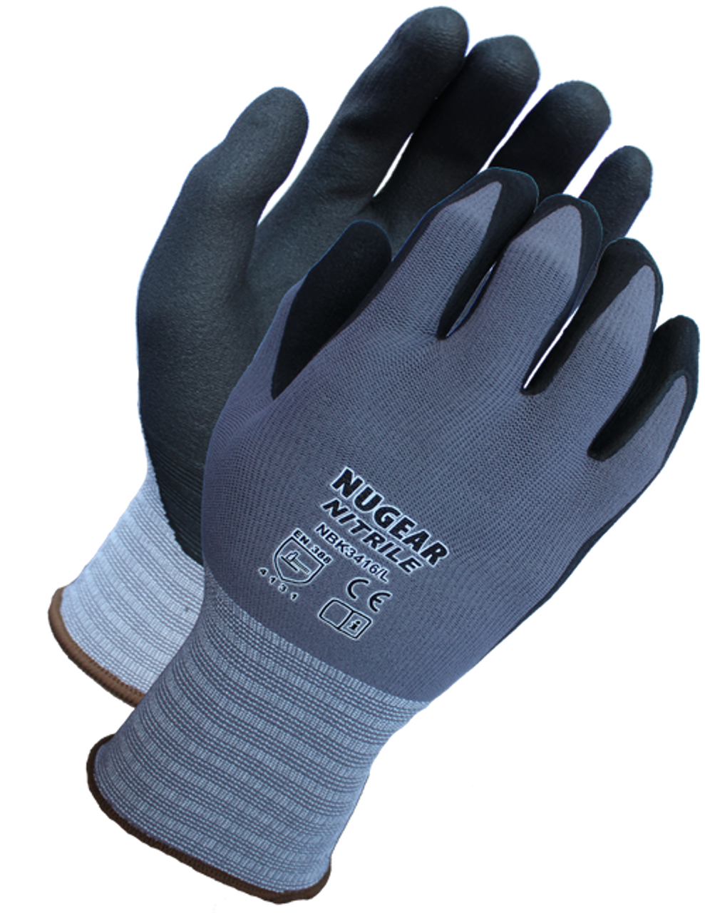 NUGEAR #NBK3416 General Purpose Nitrile Foam Work Gloves (12 Pack)