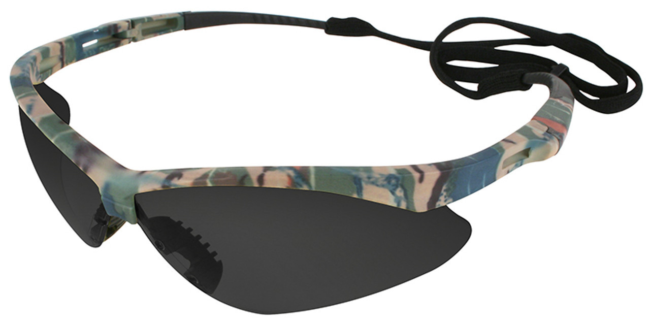 KleenGuard Nemesis 22609 Safety Glasses With Anti-Fog Smoke Lens And Camo Frame