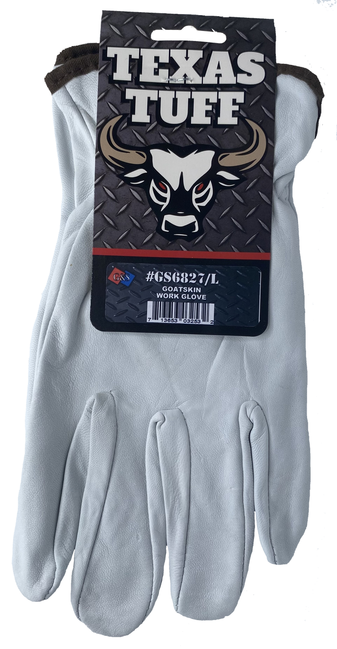 TEXAS TUFF Quality Grain Goatskin Driver Glove With Keystone Thumb