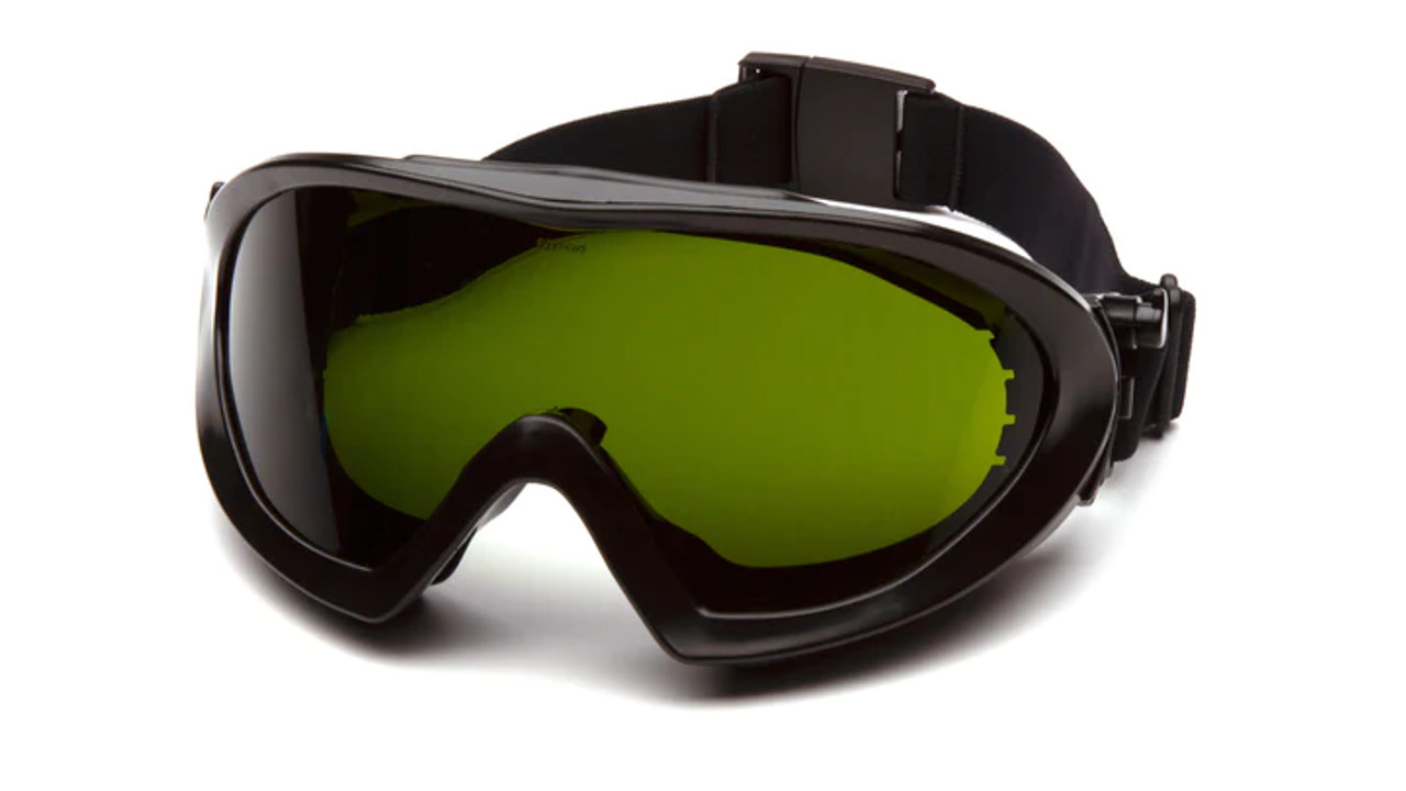 Pyramex® Capstone Direct/Indirect Goggles - IR 3.0 Green Lens Filter H2X Anti-Fog