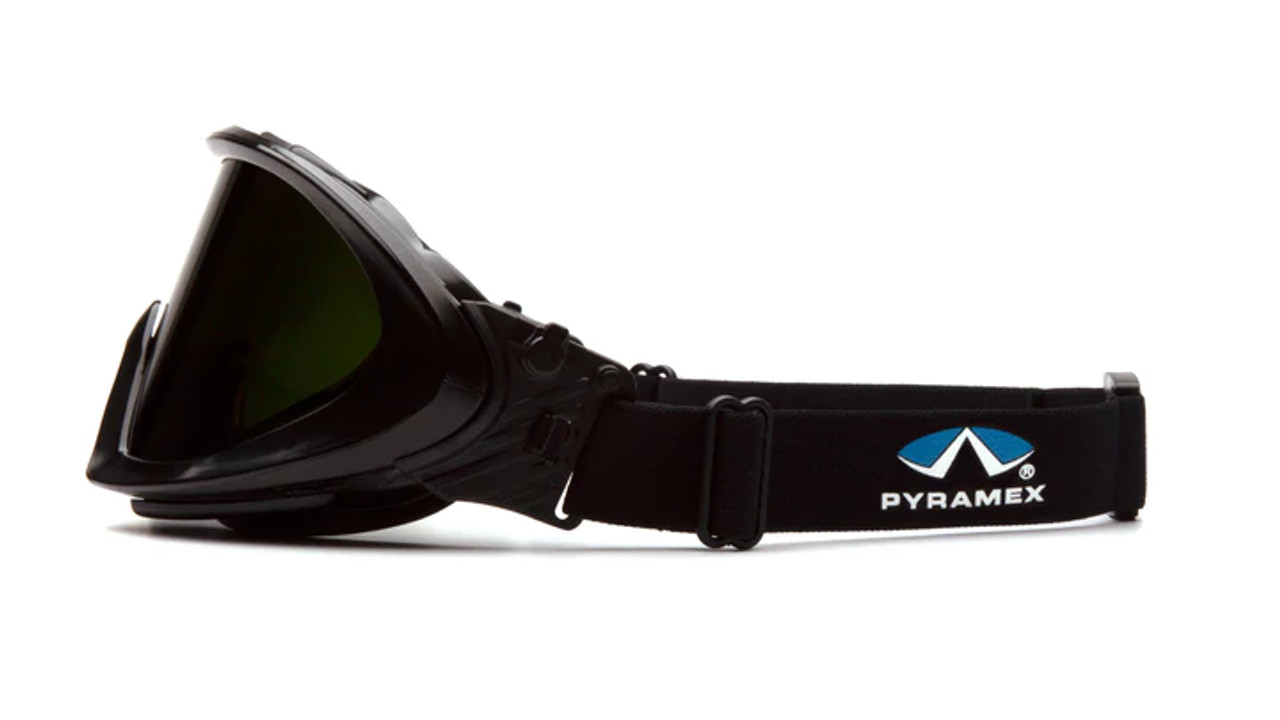Pyramex® Capstone Direct/Indirect Goggles - IR 3.0 Green Lens Filter H2X Anti-Fog
