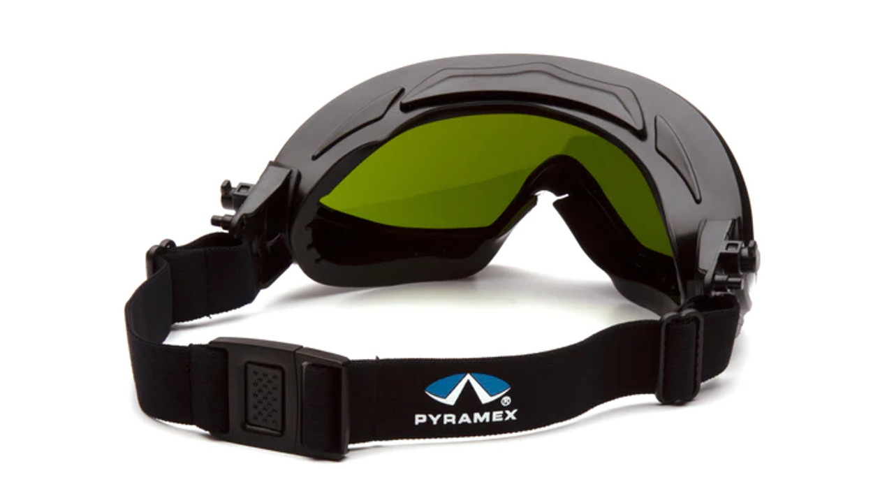 Pyramex® Capstone Direct/Indirect Goggles - IR 3.0 Green Lens Filter H2X Anti-Fog