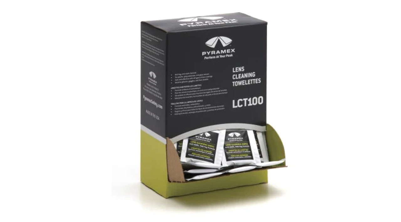 Pyramex® LCT100 Premium Lens Cleaning Wipes