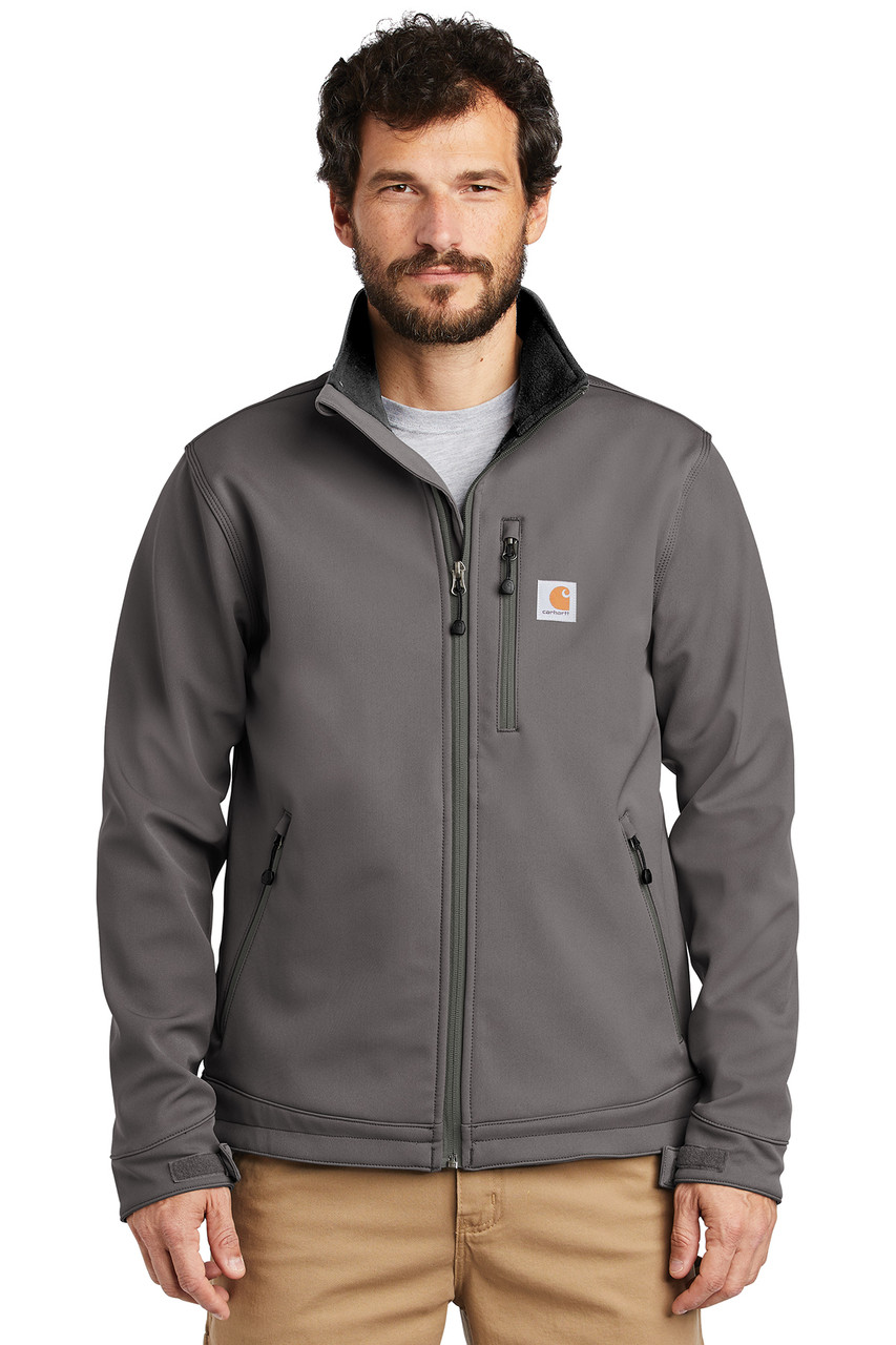 RAIN DEFENDER® GRAY RELAXED FIT HEAVYWEIGHT SOFTSHELL JACKET