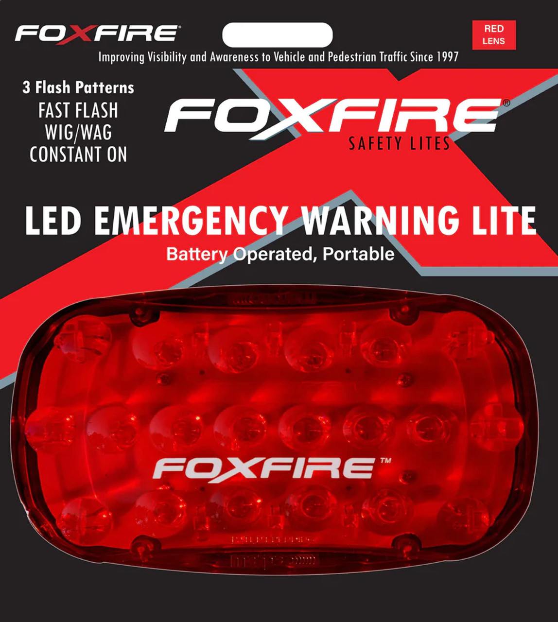 Fox Fire Surface Mount Magnetic LED Light Portable Red -  FL263