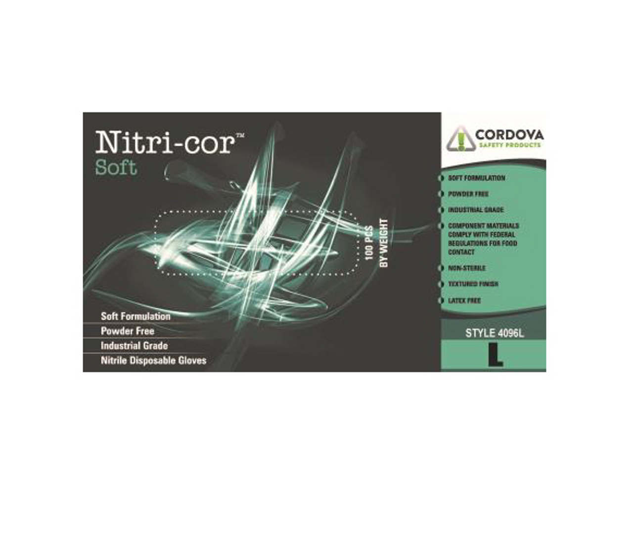 #4096 - Nitri-cor® Industrial Disposable Gloves, Powder Free, 4 mil