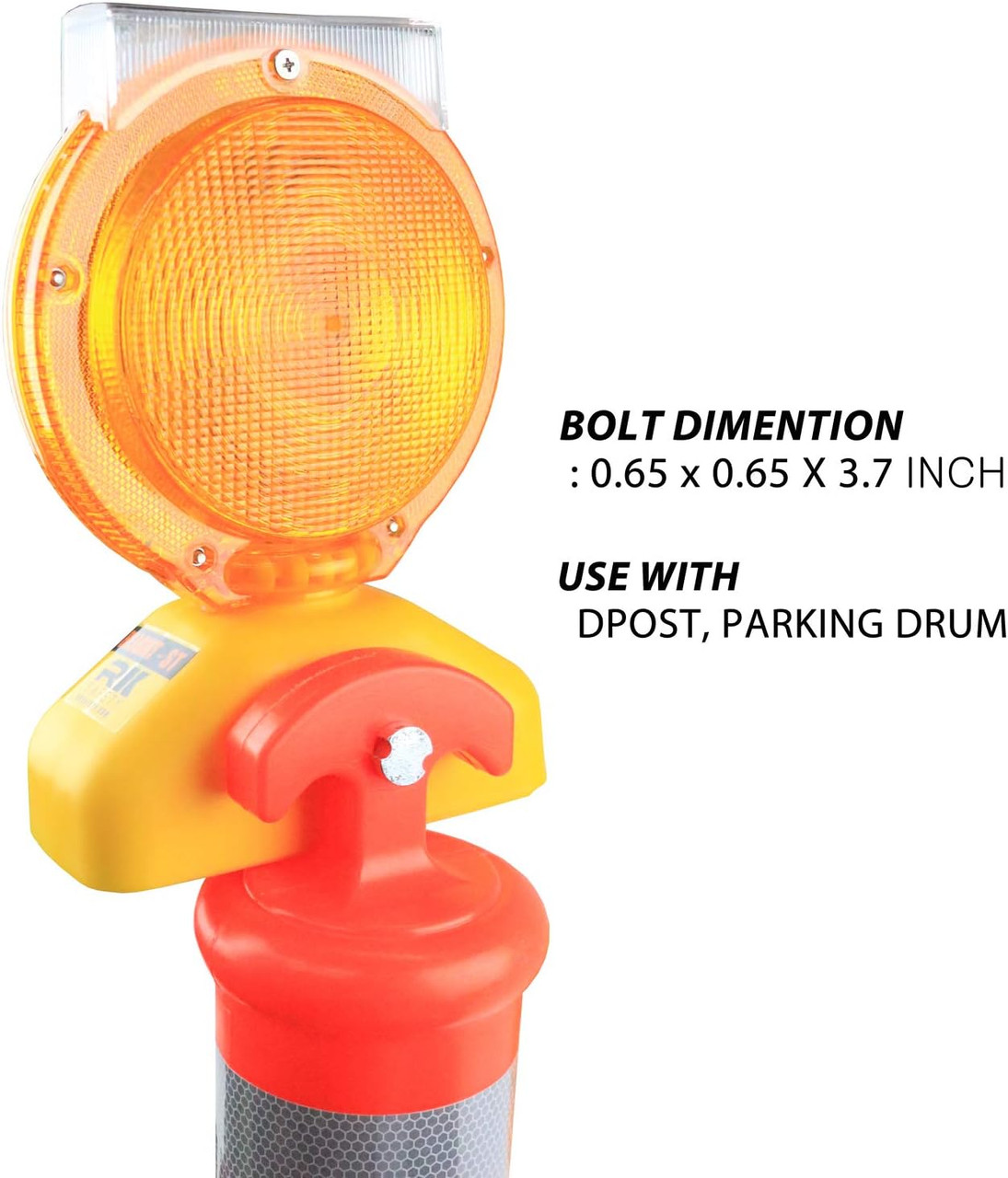 Rechargeable Solar Barricade Amber LED Warning Lights - BLIGHT-ST