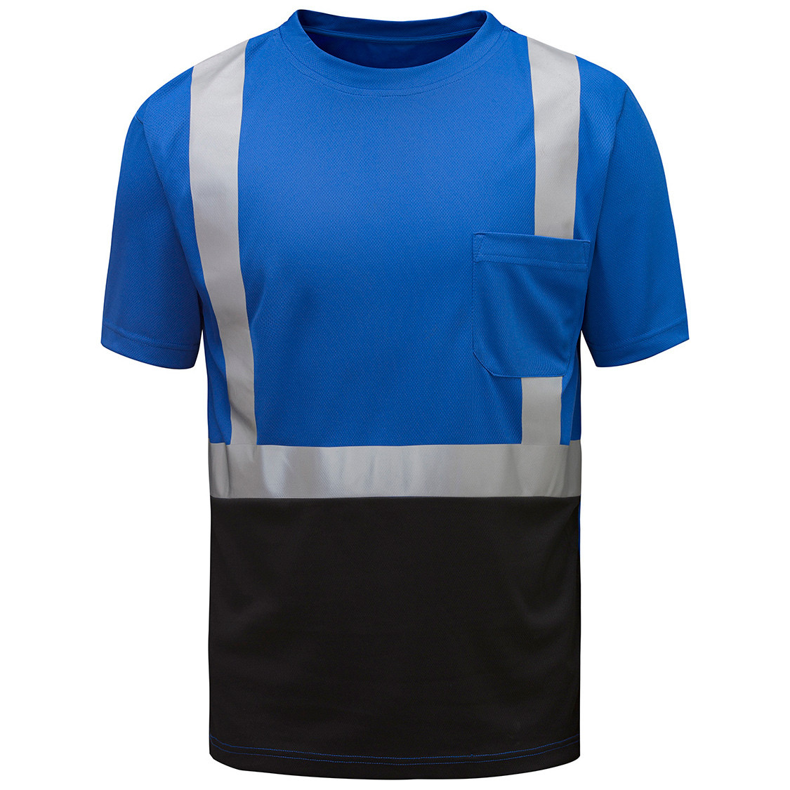 GSS Safety 5123 Non-ANSI Black Bottom Short Sleeve Safety Shirt