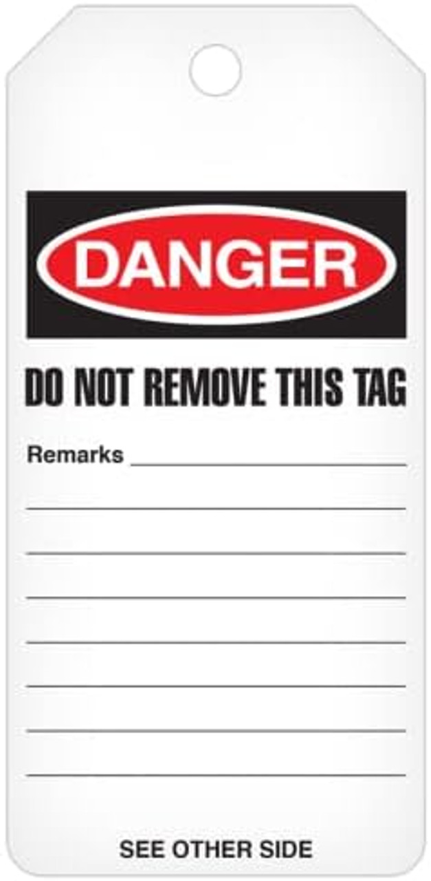Incom® "Danger Do Not Operate" Workplace Safety Tags by the Roll