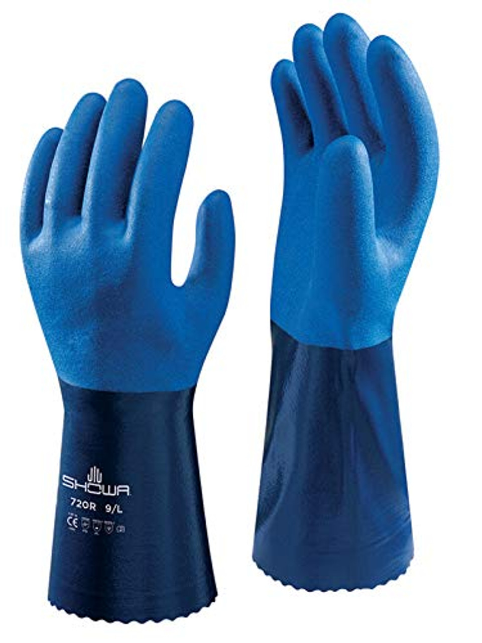 Showa Atlas Insulated Non-Slip Work Gloves — Rubber Palm Coating, X-Large