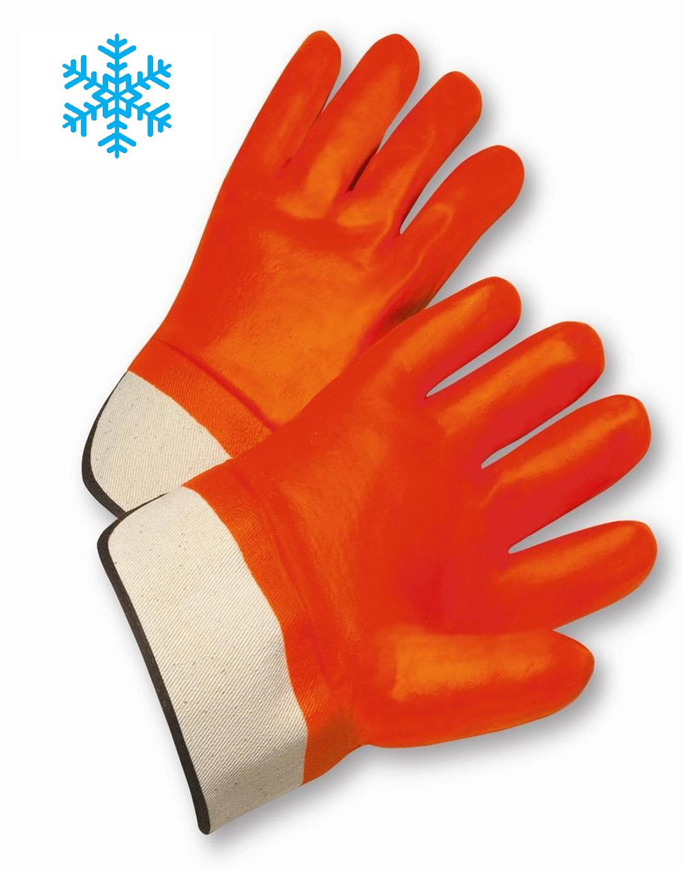 orange pvc gloves