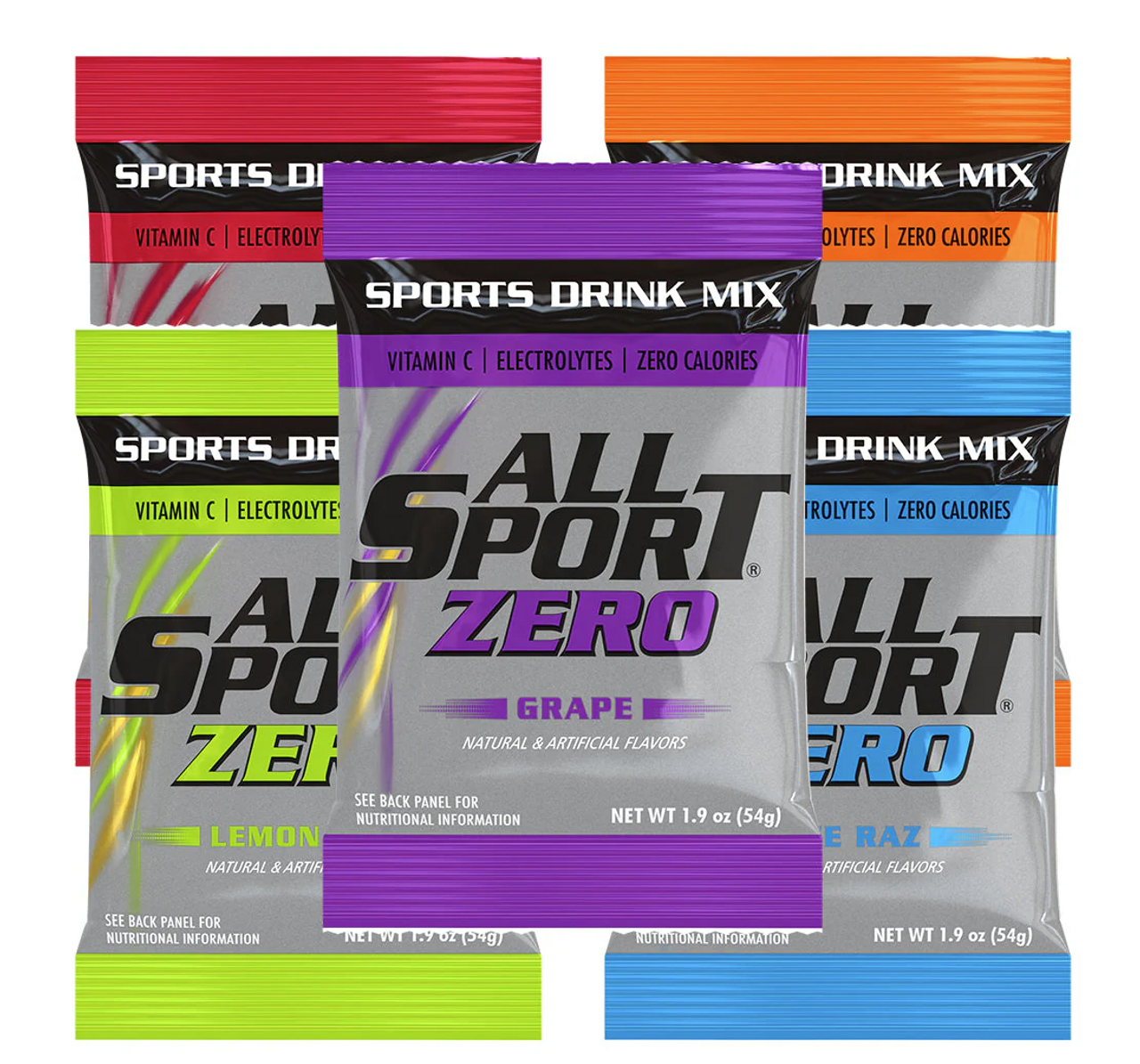 All Sport® Zero Sugar Powder Hydration 2.5 Gallon Drink Mix - VARIETY (30 per case)
