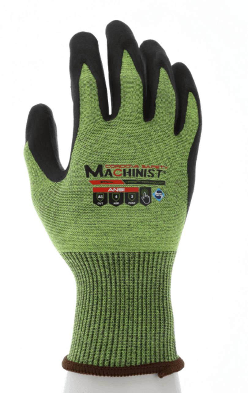 Cordova® Machinist® HPPG² A5 Cut-Resistant Gloves (Sold by the dozen) Cordova® Machinist® HPPG² A5 Cut-Resistant Gloves (Sold by the dozen)
