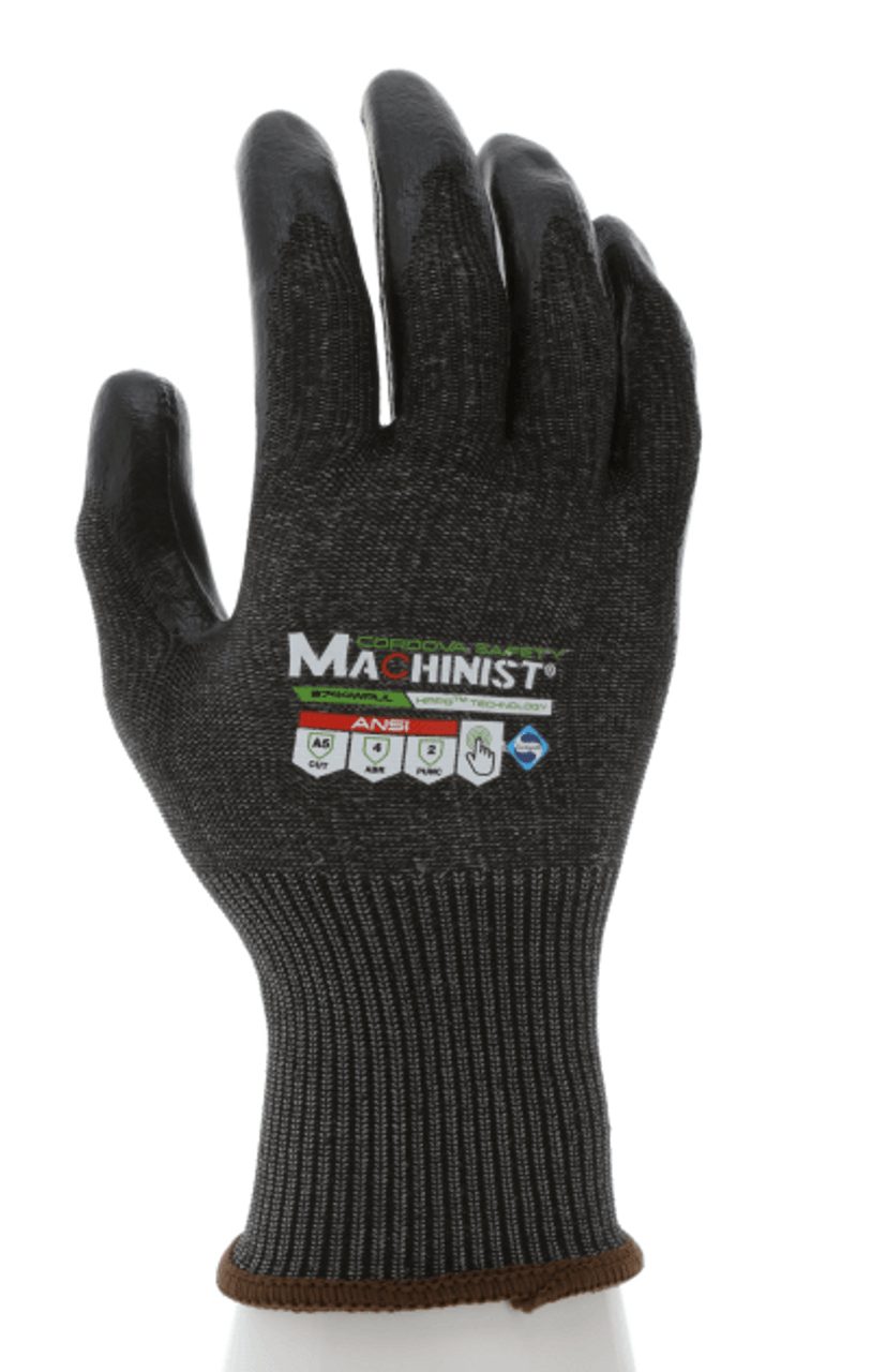 Cordova® Machinist® HPPG² A5 Cut-Resistant Gloves (Sold by the dozen) - Black Cordova® Machinist® HPPG² A5 Cut-Resistant Gloves (Sold by the dozen) - Black