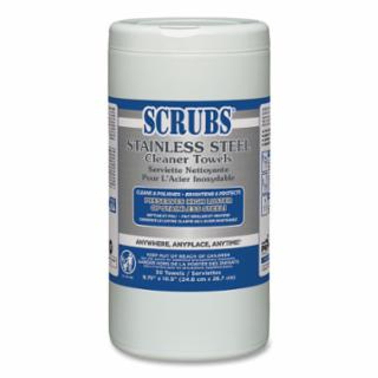 SCRUBS® Stainless Steel Cleaner Towel (6 containers per case)