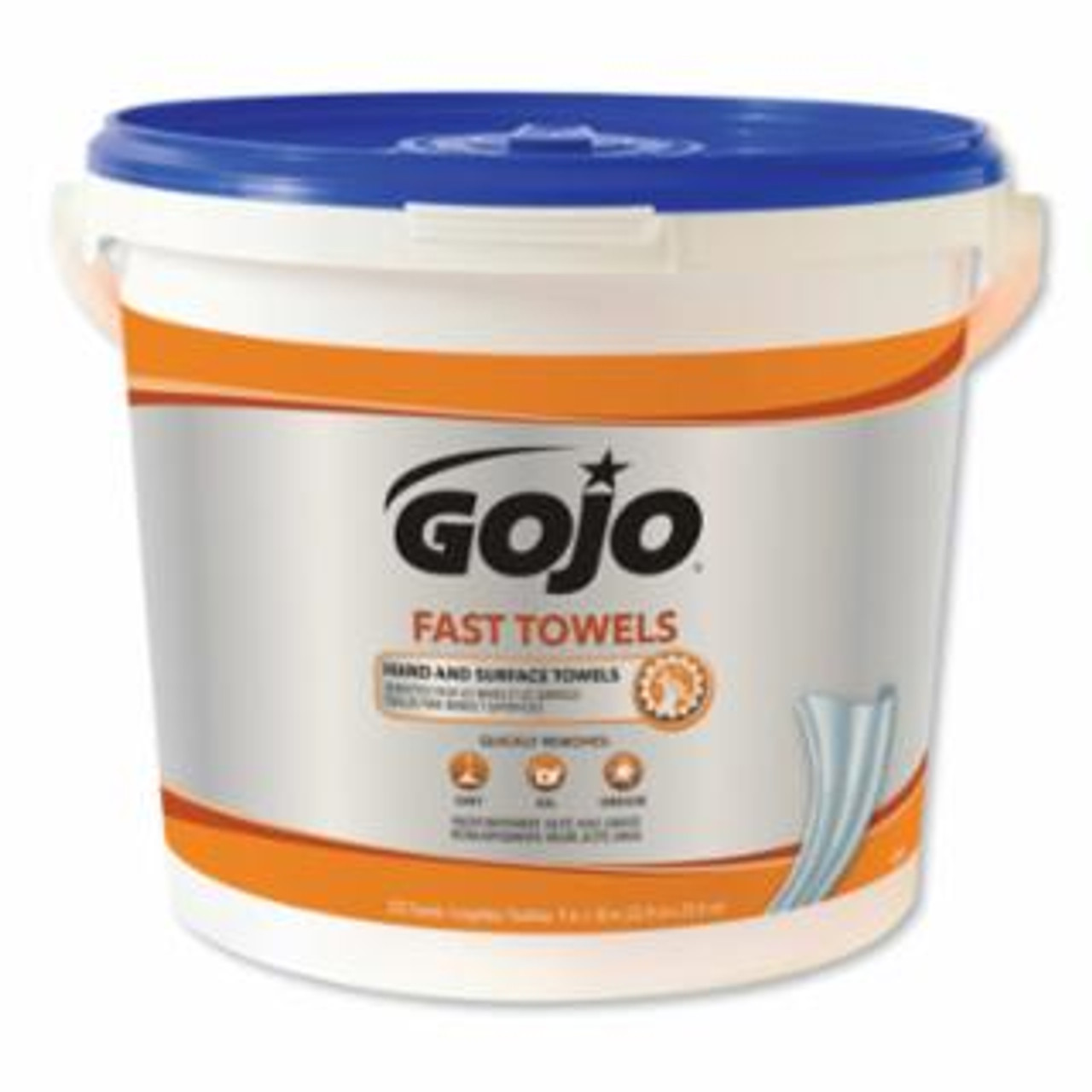 Gojo® FAST WIPES® Hand Cleaning Towels, Citrus, Wet Wipe Bucket (2 buckets per case)