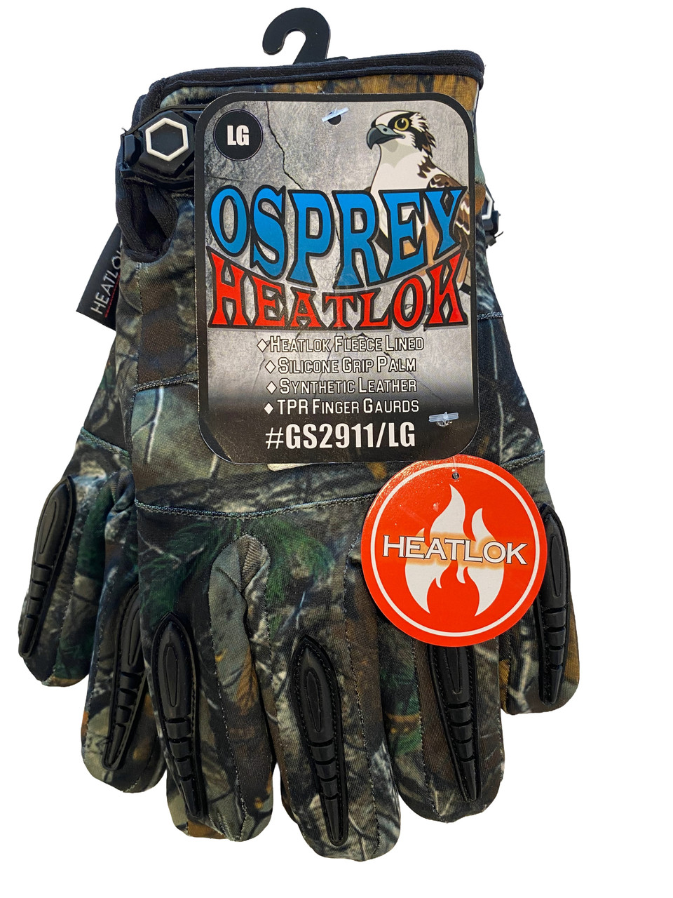OSPREY Insulated Glove With TPR Back Of Hand and Silcone Palm - Camo Pattern