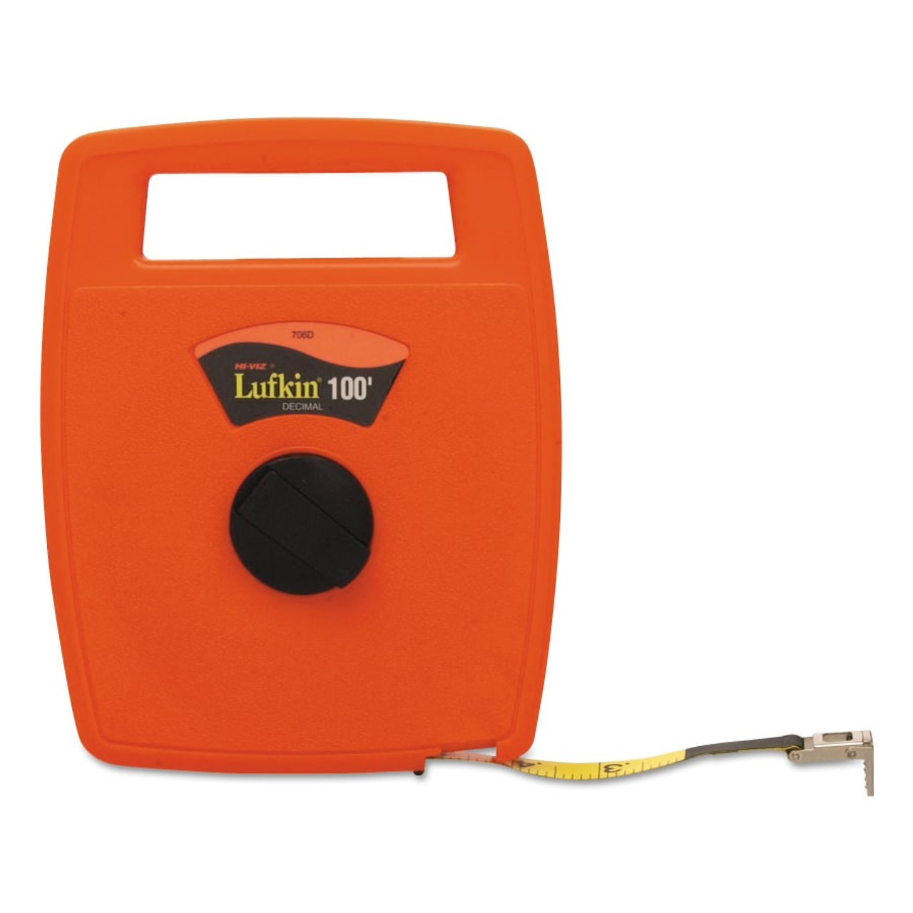 Lufkin® Hi-Viz® Linear Measuring Tapes, 1/2 in x 100 ft, SAE, Orange, 1/8 in Grad