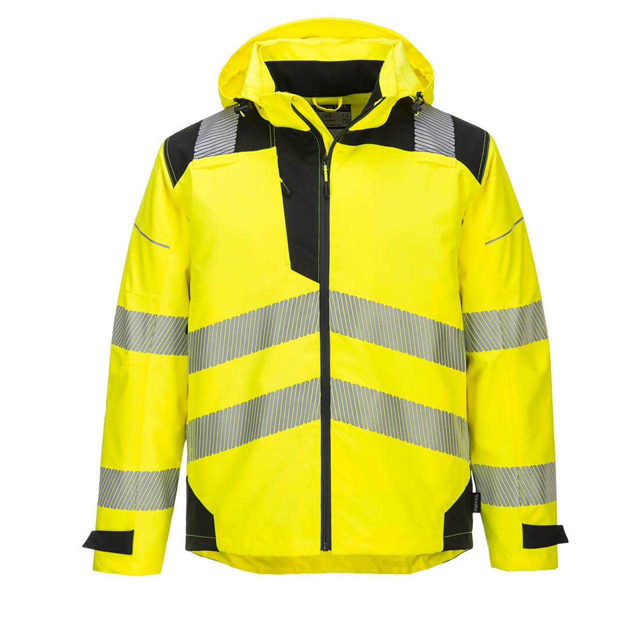 Portwest® PW3 Hi-Vis Extreme Rain Jacket Yellow/Black
