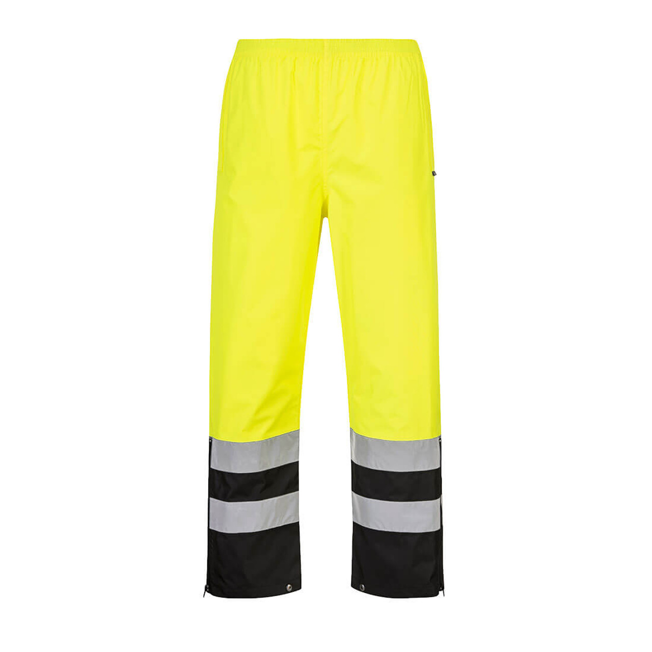 Portwest® Hi-Vis Contrast Rain Pants Yellow/Black