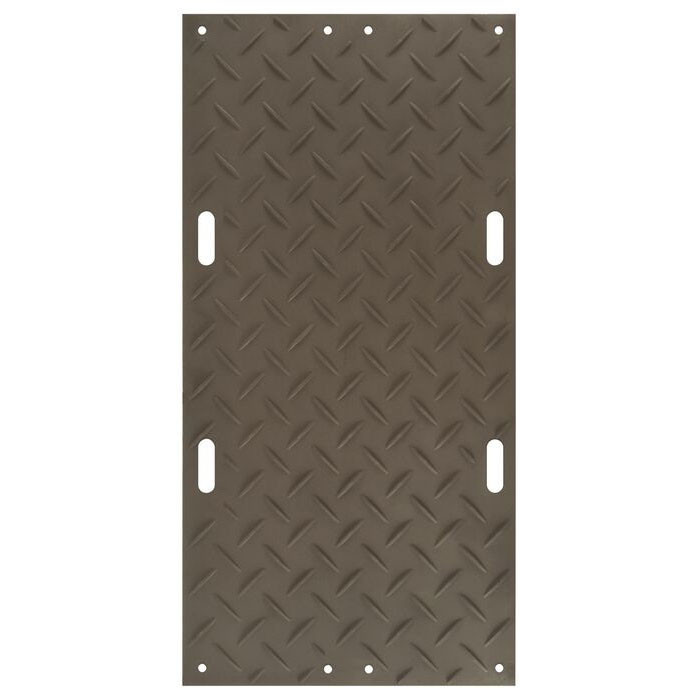 AlturnaMAT 3' x 6' Ground Protection Mat - 120-Ton Load Capacity – Black Tread 