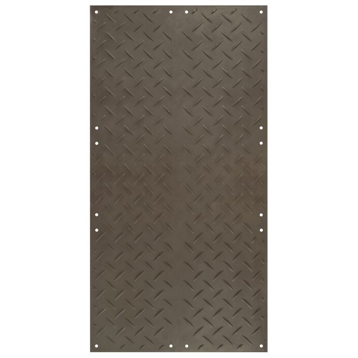 AlturnaMAT® 3' x 8' Ground Protection Mat - 120-Ton Load Capacity – Black - Smooth/Tread 