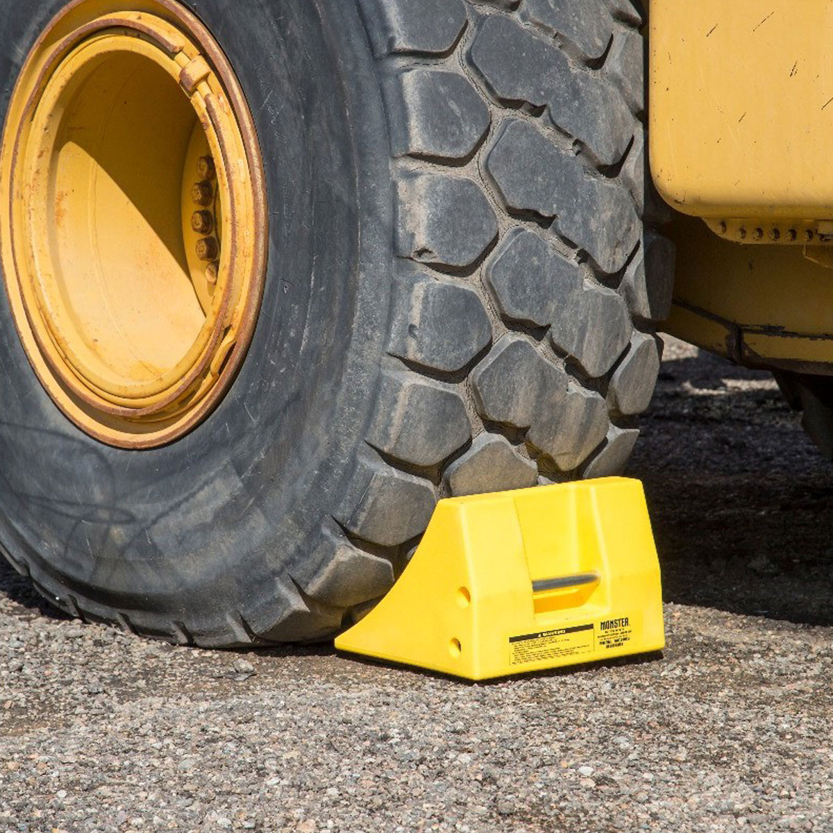 CHECKERS® Heavy-Duty Wheel Chock - 46-65 in. Tire Diameter- 122.5 Ton Capacity