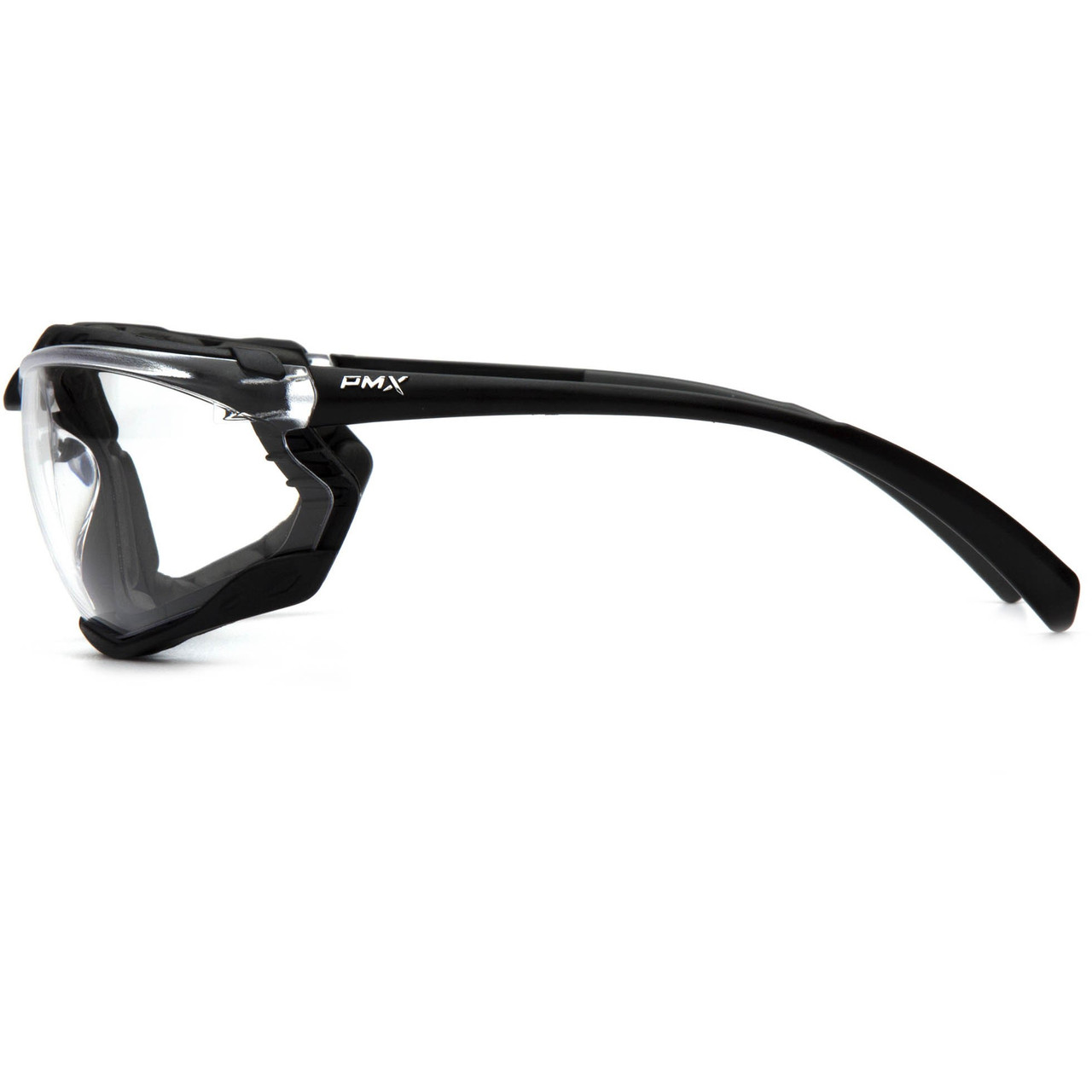 Pyramex SB9310STM Proximity Safety Glasses - Black Frame - Clear H2MAX Anti-Fog Lens