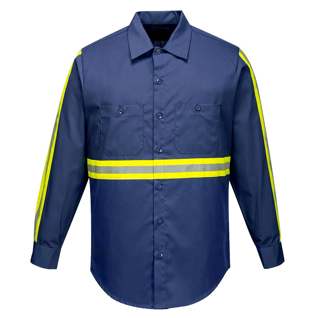 Portwest® Iona Xtra Enhanced Long Sleeve Shirt - Navy