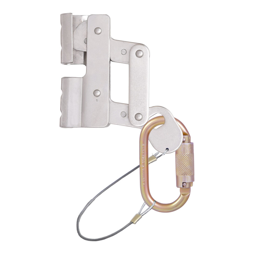 KStrong® Stainless Steel Rope Grab w/ Karabiner & Wire Sling 