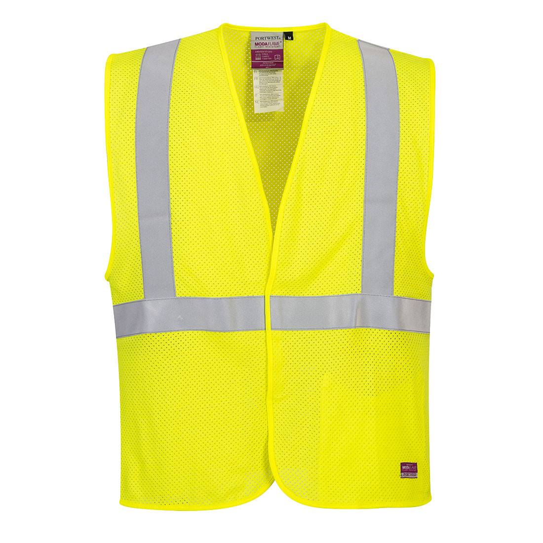 Portwest Modaflame Hi-Vis ARC FR Mesh Vest Yellow