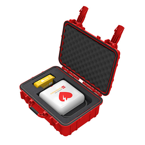 AERO HealthCare CARDIACT LIFEPAK CR2 (Semi-Automatic) USB Defibrillator w/ Rugged Case
