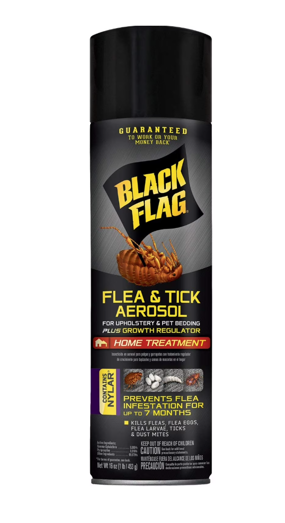 BLACK FLAG Flea and Tick for Upholstery and Pet Bedding 16 -oz Ready to use Flea killer