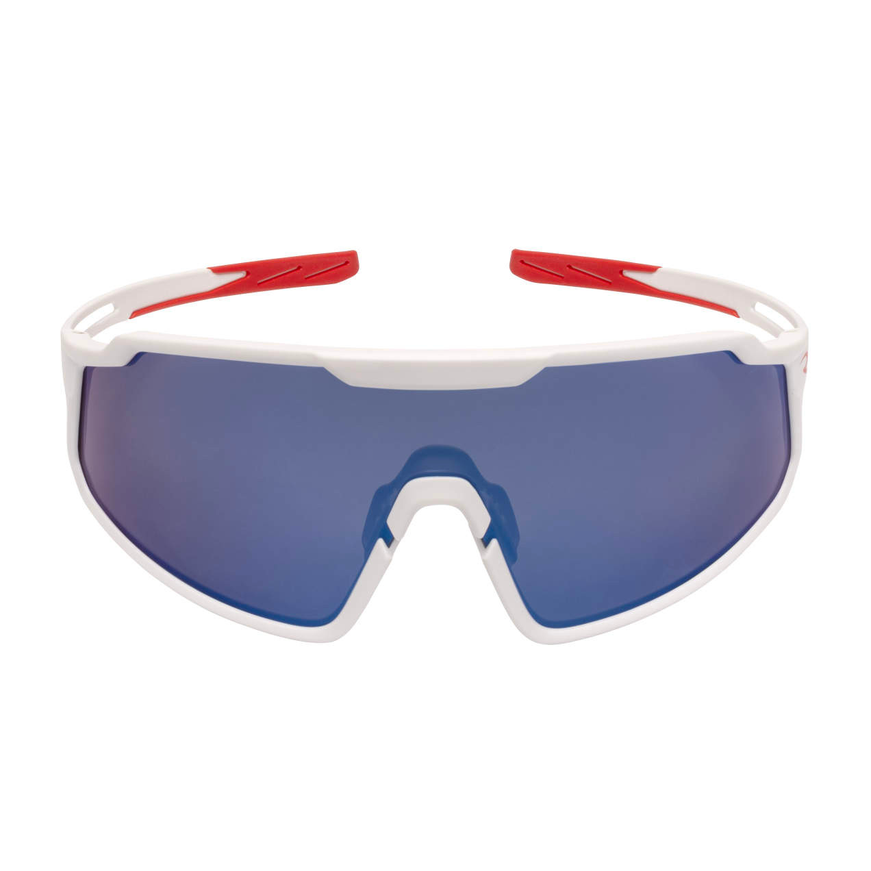 Radians®  Wydazz™ Red & White Full Frame Limited Edition Safety Glasses w/ Blue Lens