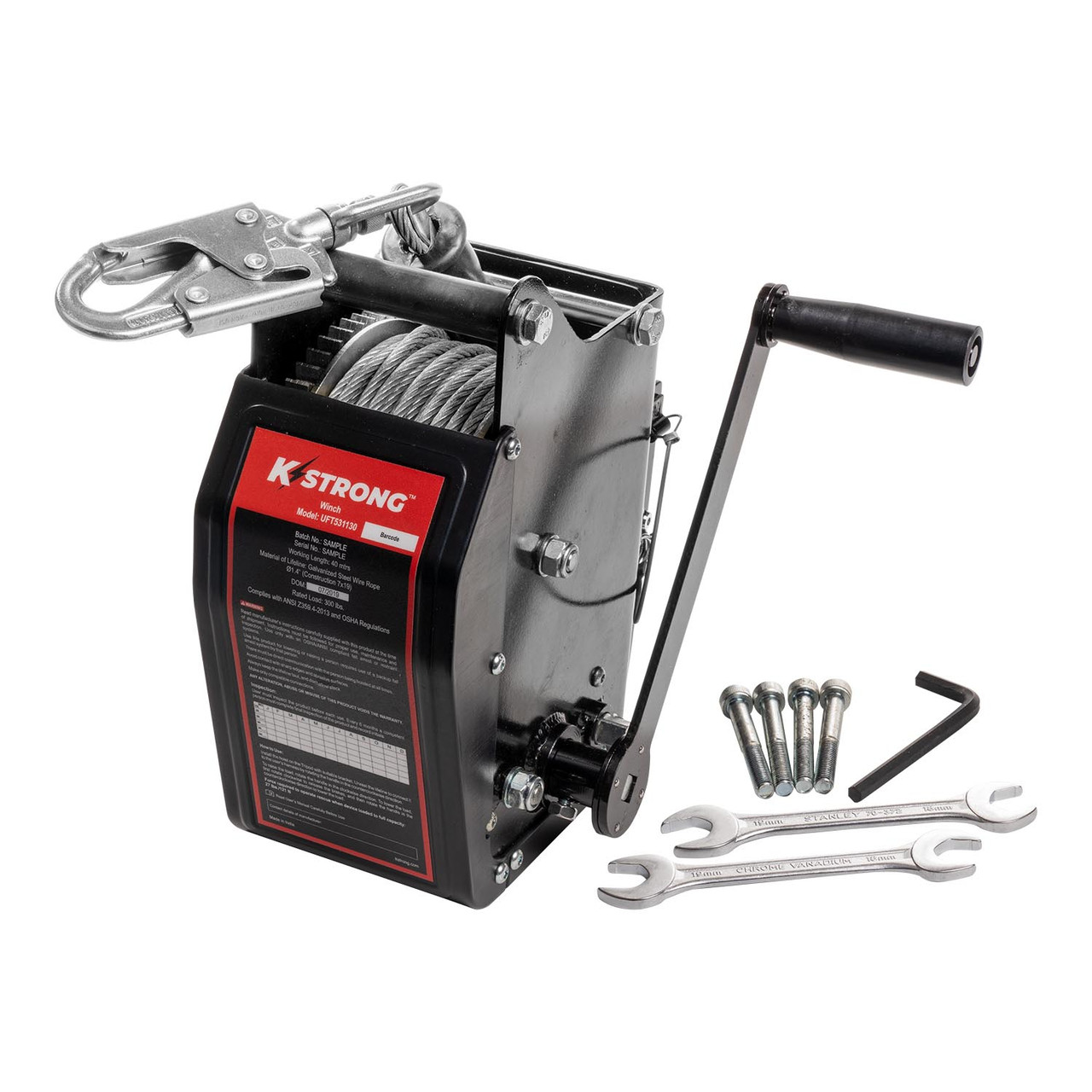KStrong® 100' Confined Space Personnel / Material Winch